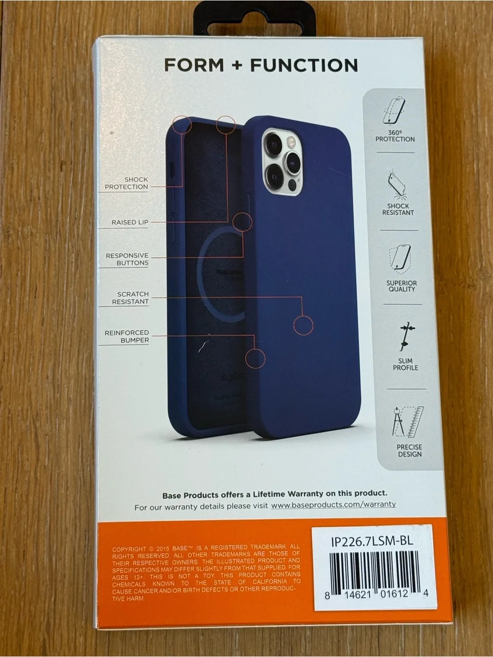 New Base Liquid Silicone MagCharge Enabled Case for iPhone 14 Max - Navy Blue